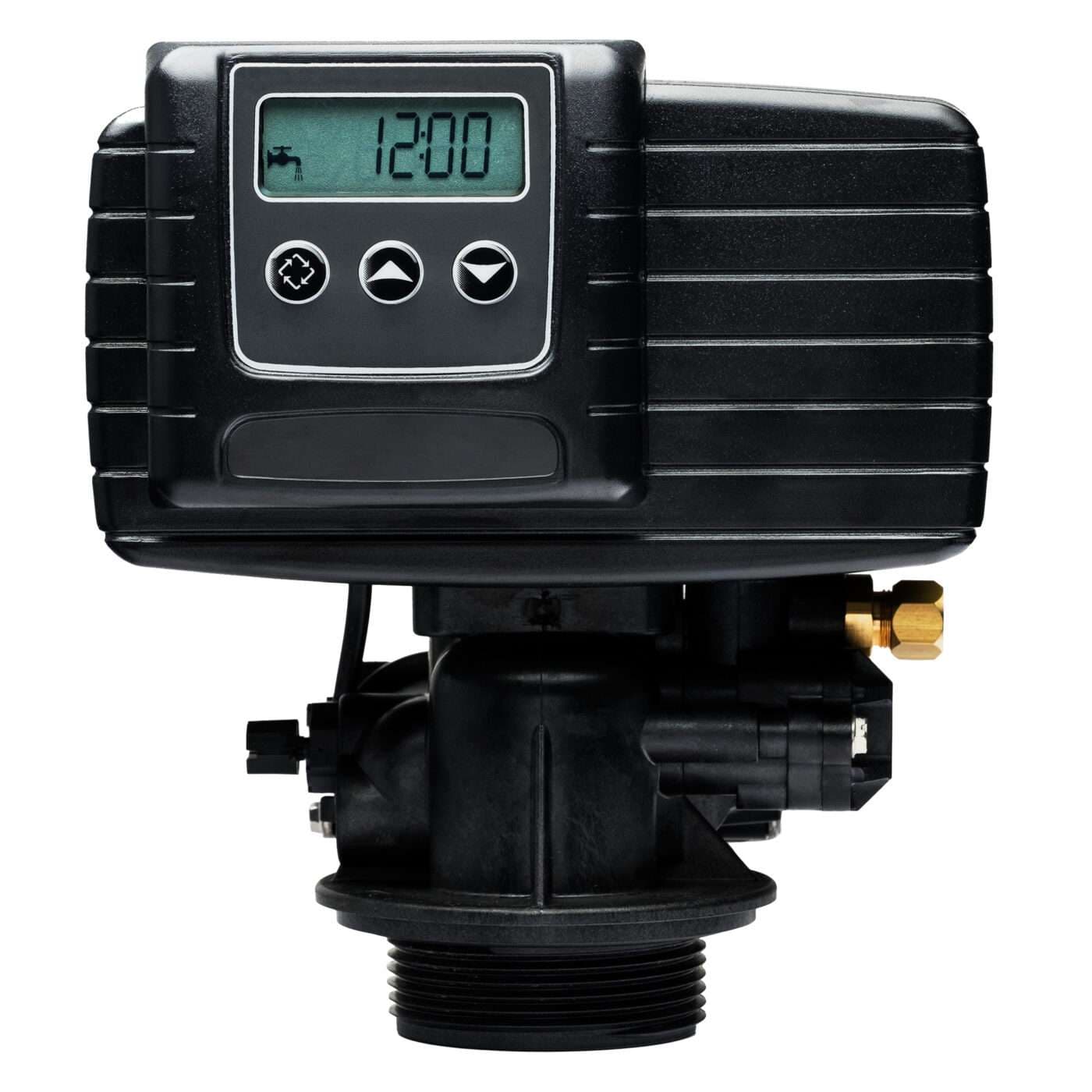 Fleck 5600 SXT digitales Steuerventil aus Noryl mit beleuchtetem Display und SXT-Controller für professionelle Wasserenthärtung