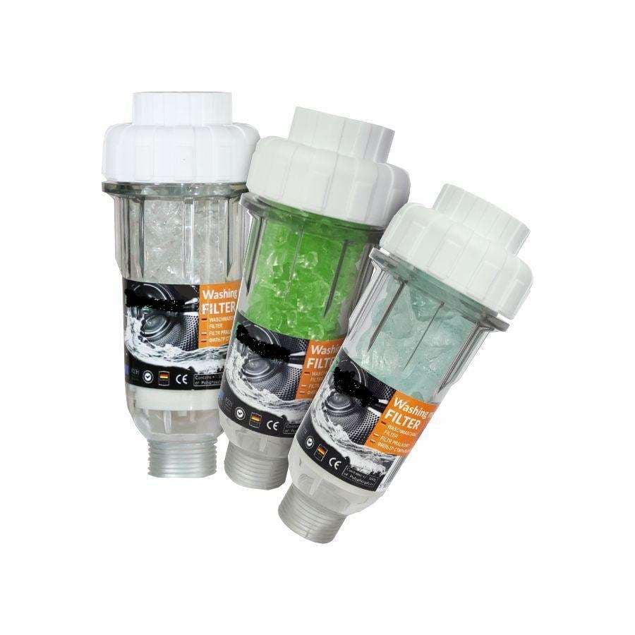 Waschmaschinenfilter mit Polyphosphatkristallen zur Verhinderung von Kalkablagerungen und Korrosion