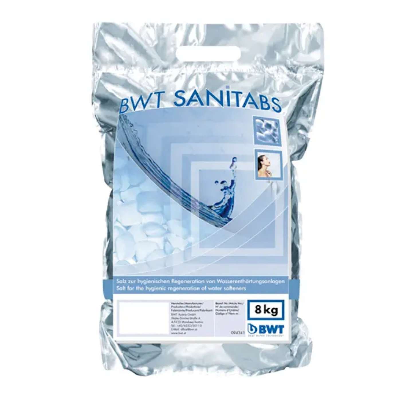 BWT Sanitabs Hygienesalz / Regeneriersalz-Tabletten 1 x 8 kg