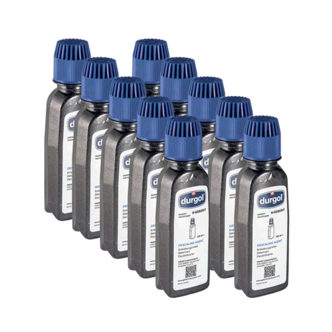 Geberit AquaClean Entkalkungsmittel 10 x 125ml Durgol Entkalker Dusch WC